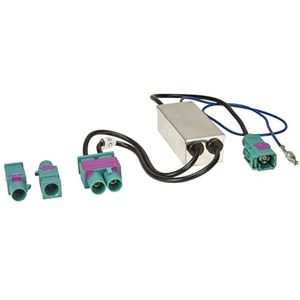 tomzz - 1503-011 - Dubbele Fakra-diversiteitsantenne-adapter - Compatibel met Audi Seat Skoda VW Citroen Peugeot Opel