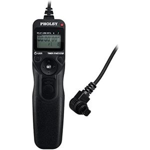 PHOLSY timerafstandsbediening intervaltimer C8 Afstandsbedieningskabel Canon EOS 6D II, 1DX II, 1DS III, 1DS II, 1D IV, 1D III, 1D II N, 1D, 5D II, 5D III, 5D IV, 5DS, 6D, 7D, 7D II, 50D, 40D, D2000