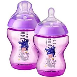 Tommee Tippee Advanced Anti-Colic Baby Bottle Teats, Breast-like, Soft Silicone, Vari Flow, Pack of 2
