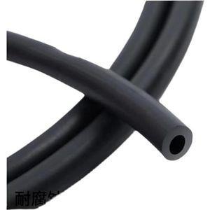 Latex elastische slang Fluorrubber brandstofslang for benzine en dieselolie, binnendiameter 2-12 mm, lengte 1 m - 5 m(5 meter 3mmx6mm)