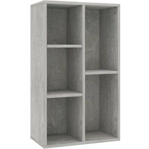 vidaXL Boekenkast/Dressoir Meubel Kast Boekenrek Boekenschap Opbergkast Opbergmeubel Kasten Boekenkasten Wandkast Spaanplaat Betongrijs