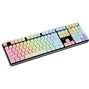 Regenboog Hoogste gedrukte Kant geverfde Lege PBT Keycaps Voor OEM Cherry MX Schakelaars Mechanische Toetsenbord Poker Faceu GH60