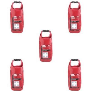 Timcryxient Lege Waterdichte Noodsituatie EHBO-kit Dry Bag Rafting Camping Kajakken, 5 Set (Rood), as described