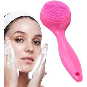 Siliconen gezichtsreinigingsborstel, siliconen gezichtsscrubber,Masserende doucheborstel | Multifunctionele waterdichte draagbare ultrazachte siliconen gezichtsreinigingsborstel met handmatige Bittu