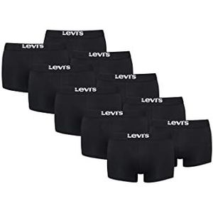 Levis Solid Basic Trunk Boxershorts voor heren, 10 stuks, zwart, L