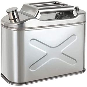 5L/10L/15L/20L Brandstof Benzine Benzine Diesel Gas Blikjes Tank Container Back-up, 201 RVS Jerrycan voor Motorfiets Auto's Grasmaaier Varen Kamperen,10L