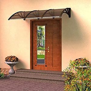 Voordeur afdak, Overkapping, UV-polycarbonaat en aluminium,Outdoor Weerbestendig deurluifel (Size : 60×180cm)