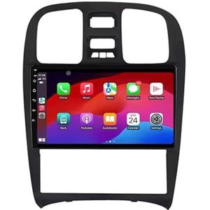 Android 13 Autoradio 9 inch Touch scherm dubbele Din auto stereo voor Hyundai Sonata EF 2001-2012 met Bluetooth/FM radio/wifi/USB/stuurwielbediening/GPS(8 Core 8+128G)