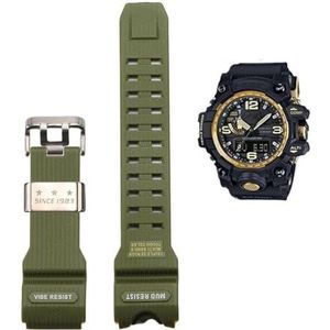 Camouflage Hars Band Geschikt Fit for Casio G-SHOCK GWG-1000 Mudmaster heren Vervanging Band Achteraf Horloge Accessoires (Color : GWG-army green-S, Size : GWG1000)