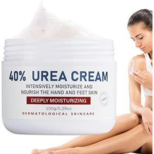 Ureum Voetcrème - 150g Hand Moisturizer voor Droge Huid - Ureumcrème 40 procent, vochtinbrengende crème voor droge, gebarsten voeten, handen, ellebogen en knieën
