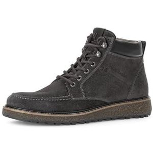 Pius Gabor Herenlaarzen, veterschoenen, gerecyclede voering, uitneembaar voetbed, Slate Black 04, 42 EU
