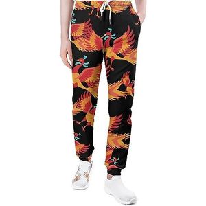 Fire Phoenix Joggingbroek voor heren, yoga, atletische joggingbroek, joggingbroek, trendy loungebroek, jersey broek, 3XL