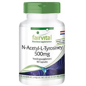 Fairvital | N-acetyl-L-tyrosine - 90 capsules NALT voor 3 maanden - sterk gedoseerd, geavanceerde vorm van L-tyrosine