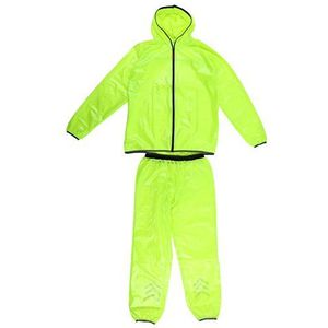 Alomejor Regenpakken, regenjas, broek, regenkleding, regenkleding, waterdichte jassen en broeken met reflecterende strepen voor wielersport (XXL)