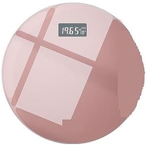 Creatieve Intelligente Weegschaal Lichaamsgewicht Schaal Huishoudelijke Precieze Batterij Elektronische Weegschaal Gemakkelijk Te Gebruiken(Pink)