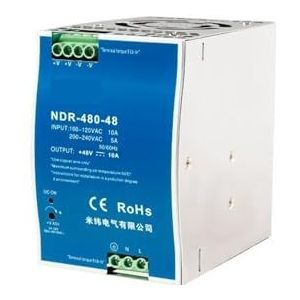 Voeding NDR-75W 120W 150W 240W 480W 12V 24V 100-240V (180-264V, 12V_480W)