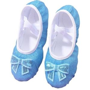 Klassieke dansschoenen, balletschoenen voor meisjes, dansschoenen voor kinderen, professioneel canvas, zachte zool, glanzend, klassieke dansschoenen voor meisjes, dansschoenen voor fitnessstudio,