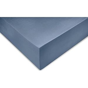 Zohome Satinado Hoeslaken - Eenpersoons - Katoensatijn - 90x210-220cm - Blauw