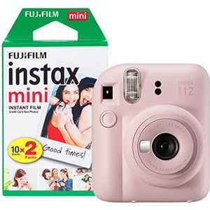 Fujifilm INSTAX Mini 12 Instant Camera met 20 Shot Film Pack - Blossom Pink