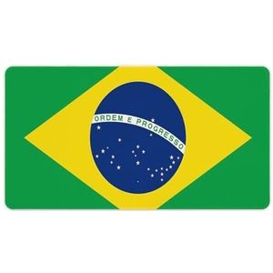 Braziliaanse Vlag Mode Bureau Muismat Antislip Gaming Muismat Accessoires Decor 40X75cm