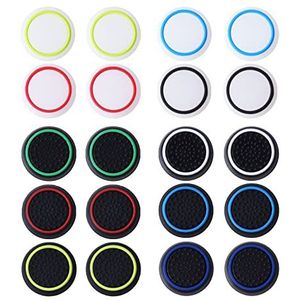 Pinseng silicone joystick grip caps, beschermende accessoires compatibel met PS5/PS4/PS3/PS2/Xbox 360/Xbox One/Switch Pro controllers