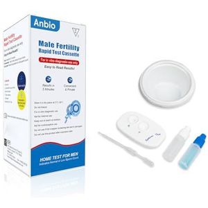 Anbio 2 x vruchtbaarheidstest sperma test voor mannen: spermatest | test, snelle test, kinderwens - meet de concentratie van sperma
