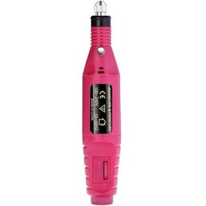 Draagbare professionele elektrische nagelboormachine, manicure-instrumenten, pedicure-boorset, familie-nagelvijl, nagelboorapparatuur(Red-3,USB Plug)