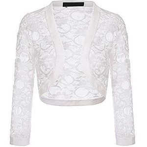 Bolero - A-wit - Lange Mouw - Kant - Dames
