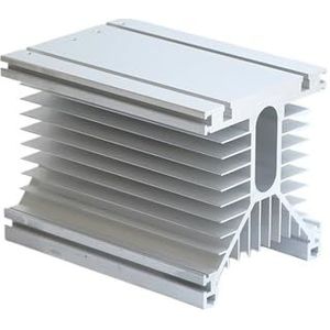 Socket koellichaam halfgeleiderrelais 125 x 135 x 150 eenfasig aluminium (125 x 135 x 400)