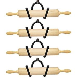 Rolling Pin Houder Rolling Pin Display Rack Rolling Pin Opslag - Hardware Inbegrepen - Geen deegroller - 4/PK