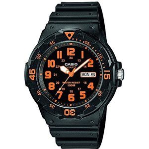 Casio Collection herenhorloge MRW 200H, zwart/oranje, Horloge