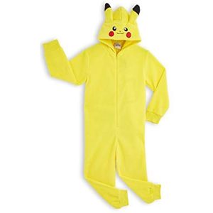 Pokemon Pikachu Onesies voor Jongens en Meisjes One Piece Kids Sleepsuit Jumpsuits Tieners (Geel, 7-8 Jaar)