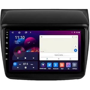 Android GPS Navigation Stereo voor Mitsubishi Pajero Sport 2 L200 2008-2016 9 Inch 2 Din Car Stereo Radio met CarPlay AHD Omgekeerd beeld Bedieningselementen op het stuur(S1 1G+32G)