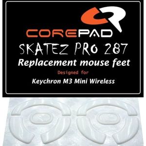 Corepad Skatez PRO 287 vervangende muisvoeten compatibel met Keychron M3 Mini Wireless