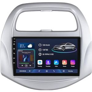 Android 14 9 Inch Touchscreen Autoradio 2 Din voor Chevrolet Spark Beat 2018-2020 met CarPlay & Android Auto Stuurbediening GPS Navigatie AHD Backup Camera Bluetooth (YS10 (2+32G))