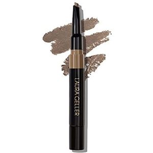 LAURA GELLER NEW YORK Sculpt-n-Stay Waterdicht wenkbrauwpotlood & gel (Taupe) - Precisie, 2-in-1 waterdicht wenkbrauwpotlood voor perfect gebeeldhouwde wenkbrauwen