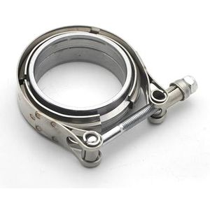 Uitlaatklem 304 Roestvrij staal met ijzeren flens 2,5 3 3,5 4 inch Downpipes Pijp Turbo uitlaat V-band V klemmen Kits(3.0 Inch)