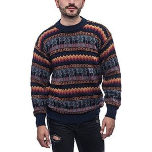 Gamboa - Alpaka Rundhalspullover, Multicolored Stripes, M