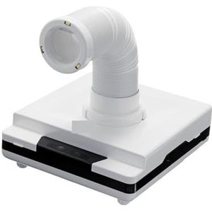 Nagelstofzuiger, elektrische nagelstofzuiger, Nagelstofafscheider 60W intrekbare zuigkracht met sterke ventilator Geen morsen filter stofzuiger manicure machine salon voor acrylnagelpolijsten, salon e