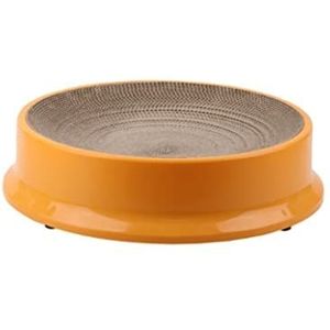 Kattenkrabplank Krabplank Krabmatten Cat Scratcher Kartonnen Duurzaam Omkeerbaar Gegolfd Kat Krabkussen Scratcher Pad Lounge Slaapbank Kattenkrabber Krabmat ( Color : Orange , Size : 43.5*43.5*10cm )