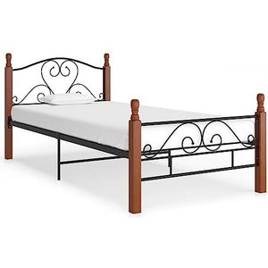 CBLDF Bedframe Zwart Metaal 90x200 cm