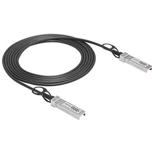 QSFPTEK 10Gb/s SFP+ DAC Kabel 2 Meters (2M), 10GBASE-CU passieve Direct Bevestig Koperen Twinax SFP+ Kabel voor Cisco SFP-H10GB-CU2M, Ubiquiti, D-Link, Supermicro, Netgear, Mikrotik