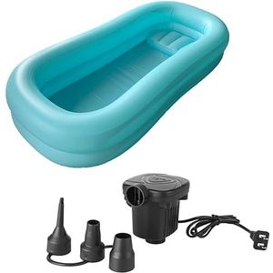 Draagbare Medische Badset For Gehandicapte Ouderen, PVC-bad For Volwassenen Met Waterzak, Medische Douche Naast Het Bed, Opblaasbare Badset Bad In Bed Hulpmiddel(C)