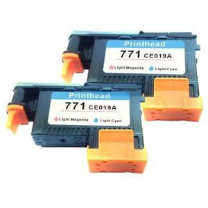 PHOVYAFI 2 STKS Gerenoveerd Printkop Compatibel Met DESIGNJET 771 Z6200 Printer Voor 771 Licht Magenta Licht Cyaan
