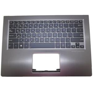 Laptop PalmRest & toetsenbord voor ASUS UX302 UX302L UX302LA UX302LG Grijze behuizing met achtergrondverlichting LASWHBBRAR(Arabia AR)