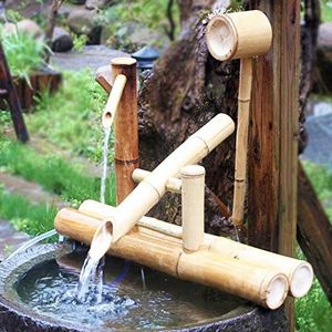 zenggp Zen Garden Waterfontein, bamboe, waterspel, schommelpomp, waterlandschap, Japanse tuindecoratie