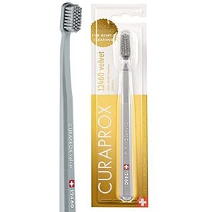 Curaprox CS 12460 Fluweelzachte Tandenborstel – Verzorging Van Tandvlees | Ultrazachte Reiniging Met 12.460 Filamenten | Enkele Verpakking, Grijs