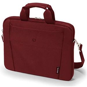 DICOTA Slim Case BASE laptop en tablet schoudertas, lichte laptophoes, Dicota Slim Case BASE laptoptas, rood, voor laptops 11-12,5