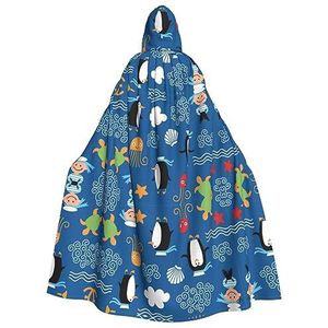 SSIMOO Penguin Turtle Halloween Party cape voor volwassenen - perfect voor kostuumfeesten en cosplay