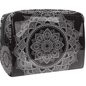 Waterdichte cosmetische tassen, Bohemen bloem geometrie patroon reizen cosmetische tassen, multifunctionele draagbare make-up tassen, reizen cosmetische tas organizer voor vrouwen